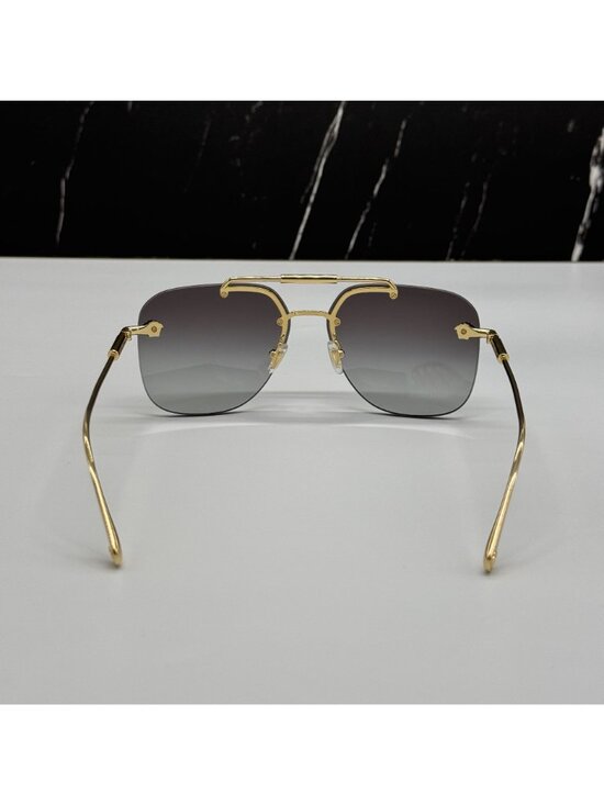 Versace VE2296 1002/84 Pilot Gray Gold Unisex Sunglasses Authentic NEW main image 8